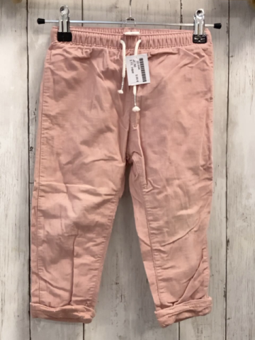H&M Hose Gr. 92  rosa Kord gefüttert Kordel