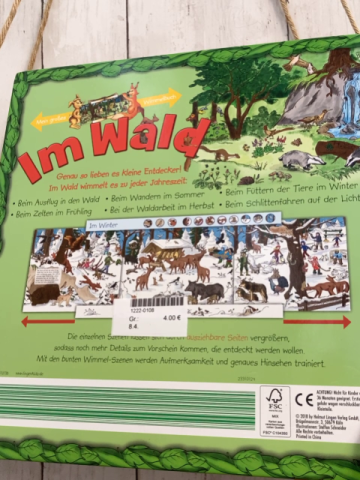   Pappbuch Mein großes Wimmelbuch Im Wald 