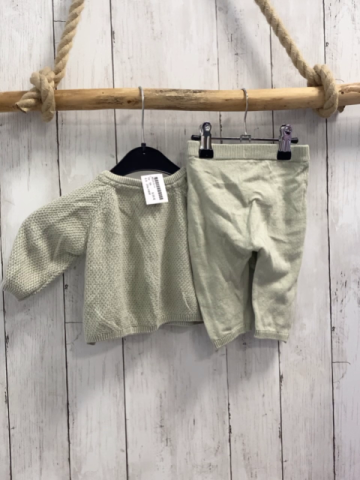 2tlg H&M  Pullover + Legging Gr. 56  mint StrickStruktur 