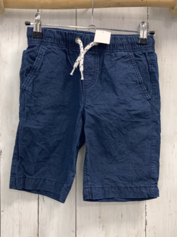   Shorts  Gr. 122  blau hellgraue Streifen weiße Kordel 