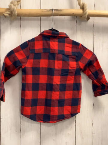 Minoti  Hemd  Gr. 92  rot grau kariert 