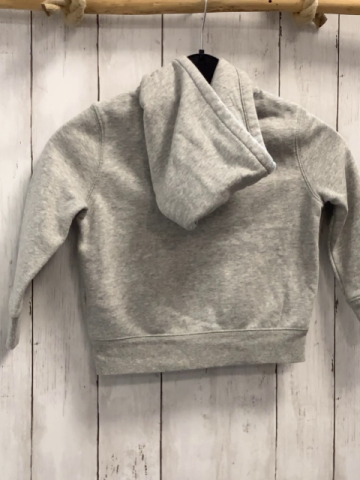 GAP  Sweatjacke  Gr. 104  hellgrau Kapuze schwarz weiße Schrift 