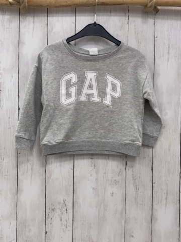 GAP Pullover  Gr. 98  hellgrau weiße Schrift 