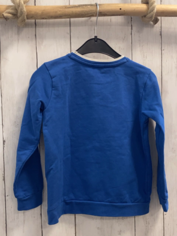 Steiff Pullover Gr. 110  blau weißer Streifen am Bund