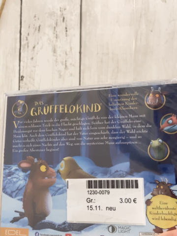 neu CD Das Grüffelo Kind