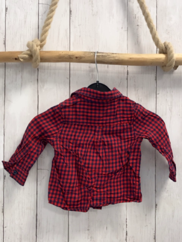  Hemd Gr. 74  blau rot kariert