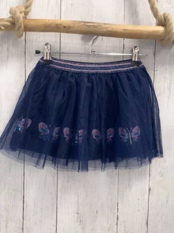 Happy Girls Rock Gr. 98  blau Tüll Pailettenschmetterlinge Glitzerbund