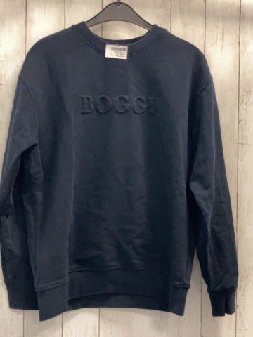 Boggi Milano  Pullover Gr. M blau Schrift 