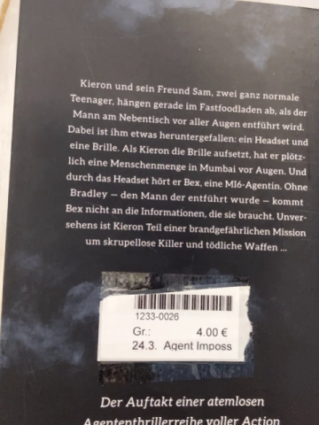 Agent Impossible  Taschenbuch Operation Mumbai 