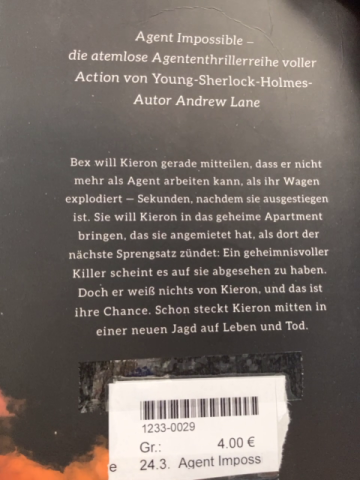 Agent Impossible  Taschenbuch Mission Tog in Venedig 
