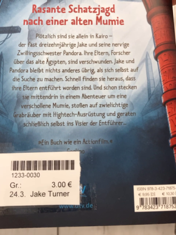 Jake Turner  Taschenbuch ... und das Grab der Smaragd-Schlange 