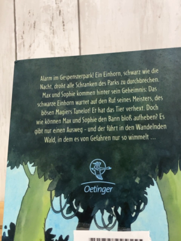 Gespensterpark  Buch Das Rätsel des Einhorns 