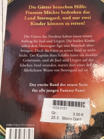 Storm Gard  Buch Der Zorn des Meeres 