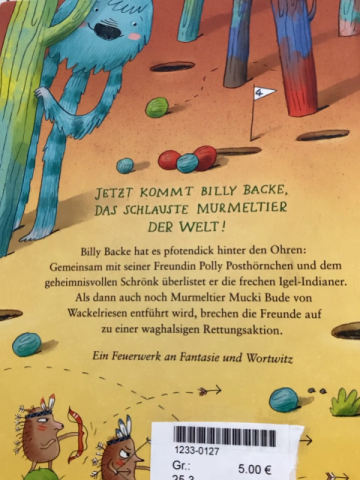  Buch Billy Backe aus Walle Wacke 