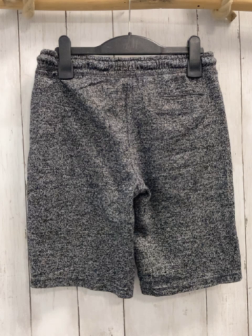   Shorts  Gr. 140  grau hellgrau meliert weiße Schrift Kordel