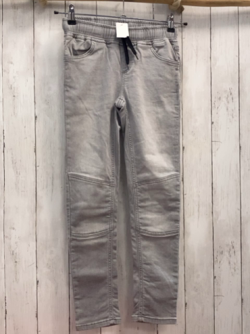 Fitz Hose Gr. 140  grau Jeans schwarze Kordel