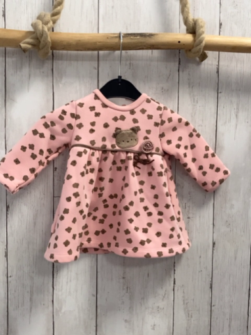 Mayoral  Kleid  Gr. 62  rosa braune Bärenköpfe 