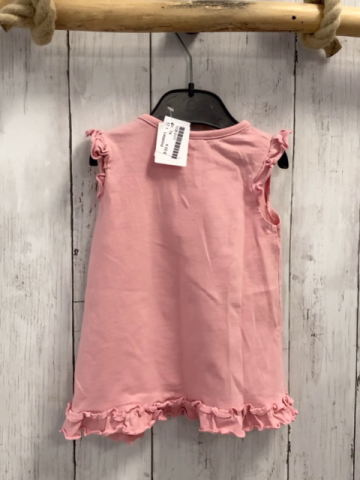 Liegelind  Kleid  Gr. 74  rosa Schrift mit Pailetten Rüschensaum 