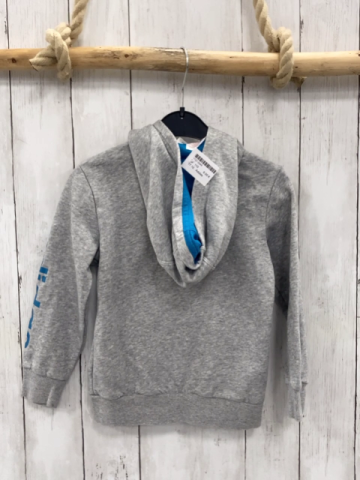 Adidas  Sweatjacke  Gr. 110  grau petrol Schrift 