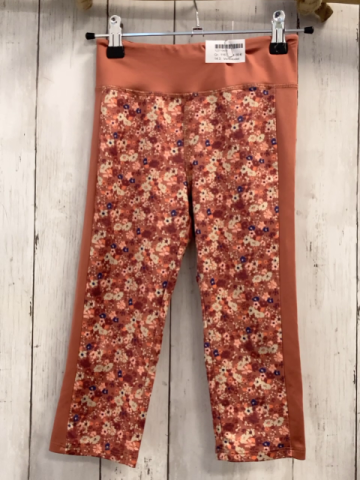 Vertbaudet  Sportleggings Gr. 116  rost + Blumen 