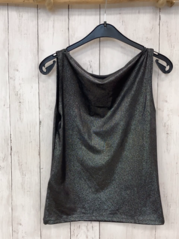 H&M Top Gr. S silber glitzernd