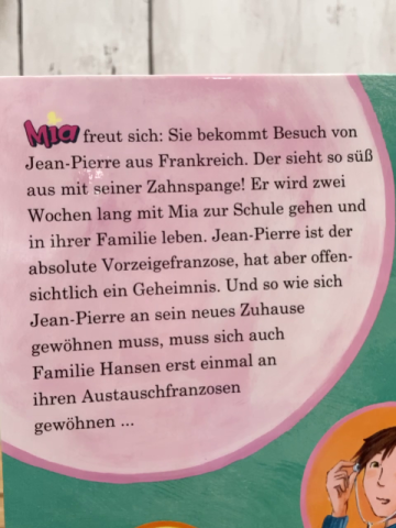 Mia  Buch Mia und der Zahnspangenprinz 
