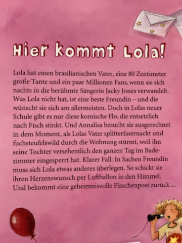 Lola  Buch Hier kommt Lola 