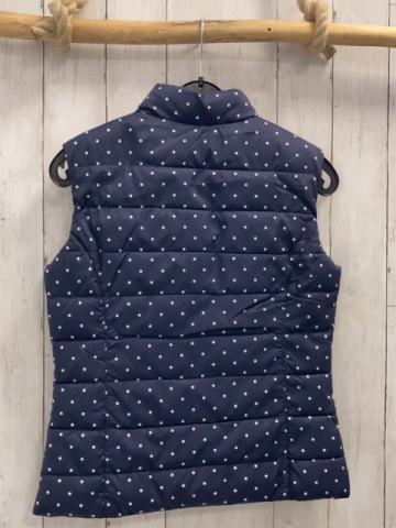 Benetton  Wendeweste  Gr. 158  blau weiße Punkte 