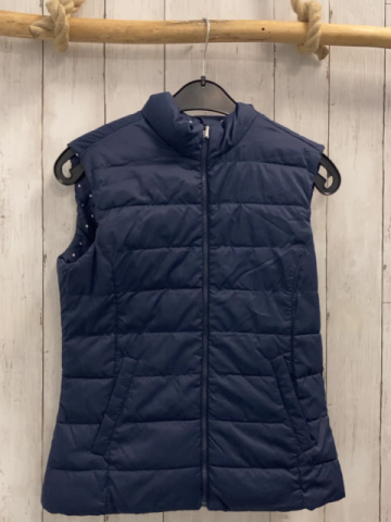 Benetton  Wendeweste  Gr. 158  blau weiße Punkte 