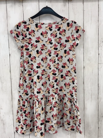 H&M  Kleid  Gr. 134/140  grau Minnie Mouse 