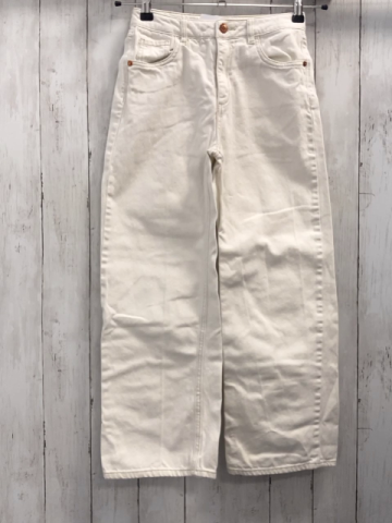   Hose  Gr. 146  weiß beige Nähte Bund verstellbar 