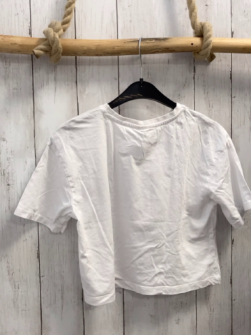 Waikiki  T-Shirt  Gr. 134  weiß Mädchen silber Glitzerschrift 