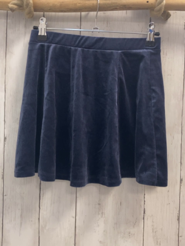 H&M Rock Gr. 146/152  blau Samt 