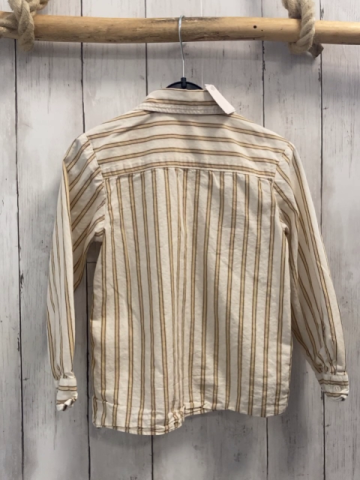 H&M Hemd Gr. 110  beige Streifen