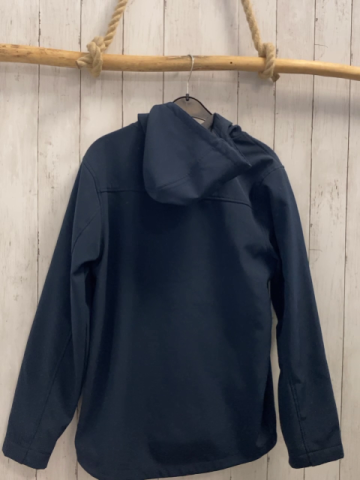   Softshelljacke  Gr. 176/182  blau hellblaue Reißverschlüsse 