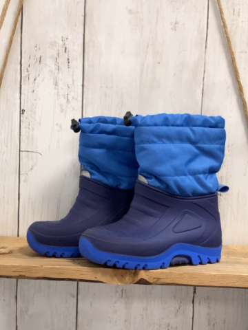   Gummistiefel  Gr. 25  blau hellblauer Schaft gefüttert 