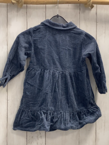 Zara  Kleid  Gr. 98  blau Kord 