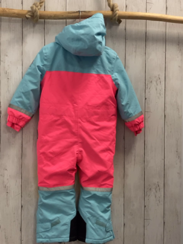 Northville  Schneeoverall Gr. 98  hellbau pink gelb 