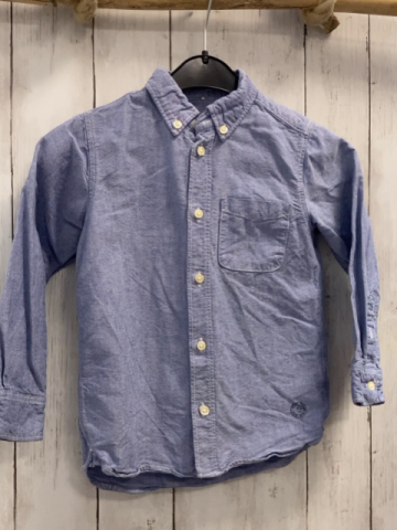H&M Hemd Gr. 110  blau meliert