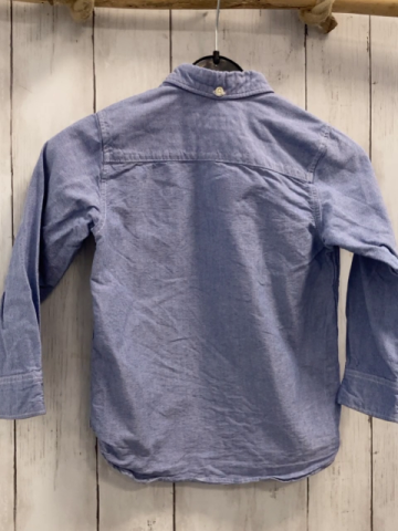 H&M Hemd Gr. 110  blau meliert