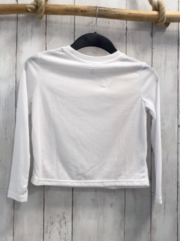 Converse  Langarmhirt  Gr. 122/128  weiß rosa goldene Schrift weinroter Stern 