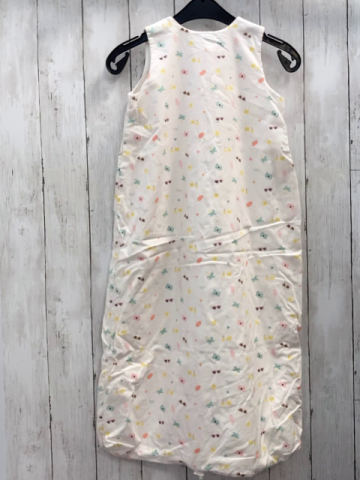 Pusblu 0,5 TOG Schlafsack Gr. 90cm  weiß bunte Motive ua Eiscreme