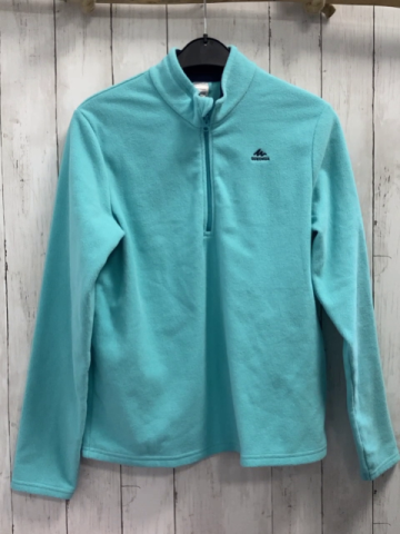 Decathlon  Pullover  Gr. 164  mint Fleece Reißverschluss 