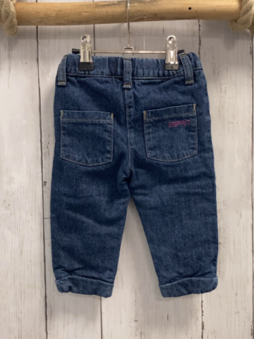Esprit  Hose  Gr. 68  blau Jeans gefüttert Bund verstellbar 