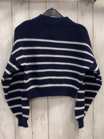 H&M  Pullover  Gr. 146/152  blau weiße Streifen Strick 