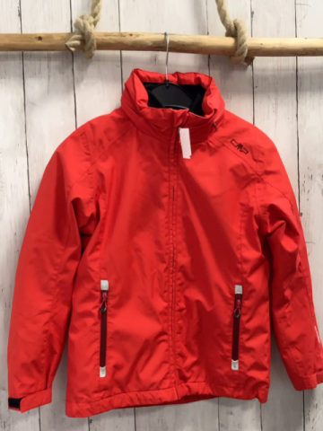 CMP 2tlg Jacke Gr. 140  rot + schwarze Fleeceinnenjacke