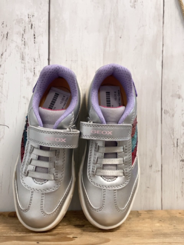 fast neu Geox  Schuhe  Gr. 30  silber lila Stern + bunte Pailettenstreifen 