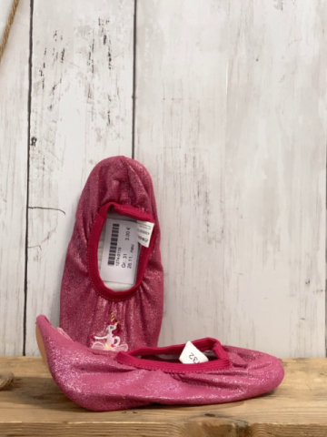 neu Gymnastikschuhe  Gr. 31  rot Glitzer Ballerina 