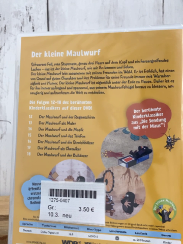 neu  DVD Der kleine Maulwurf und die Musik 