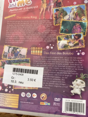 neu  DVD Mia and Me Die rätselhafte Einhornkrone 